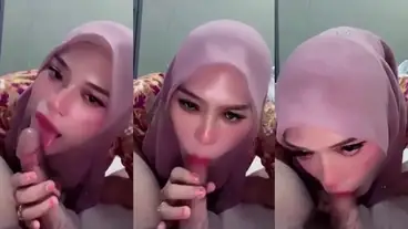 Bokep Jilbab Cewek Alim Sepong Batang Suami